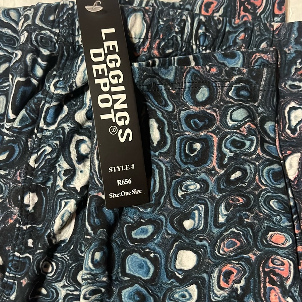 Leggings Depot watercolor print leggings.